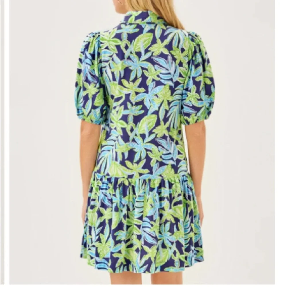 Lilly Pulitzer Bingley Dress Sapphire Pool, Size Medium - Picture 2 of 4